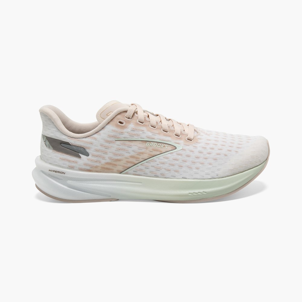 Chaussures Running Route Brooks Hyperion Speed Blanche Noir Femme | YXW-2480086